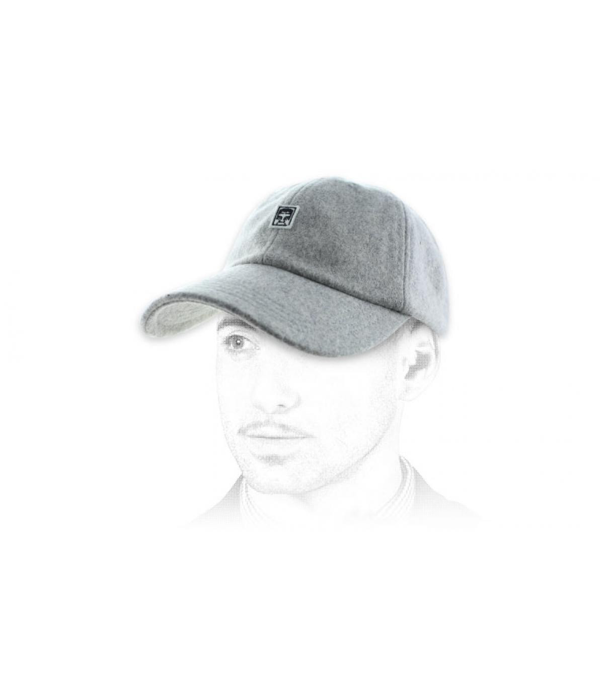 grau melierte cap obey Eighty Nine 6 Panel Wool heather grey grau melierte cap obey Eighty Nine 6 Panel Wool heather grey